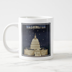 Vintage-Reiseplakat für American Airlines Jumbo-Tasse