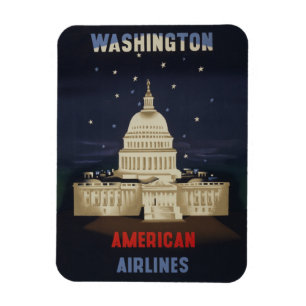 Vintage-Reiseplakat für American Airlines Magnet