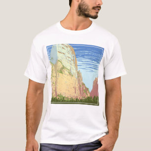 Vintage Reiseplakat für den Zion Nationalpark T-Shirt
