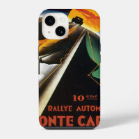 Vintage-Reiseplakat für die Monte Carlo Auto Rally