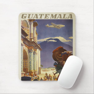 Vintage-Reiseplakat für Guatemala Mousepad