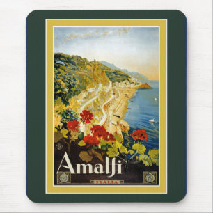 Vintage-Reiseplakat für Italien-Mauspad Mousepad