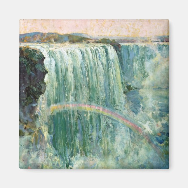 Vintage Reiseplakat für Niagarafälle Magnet (Vorne)