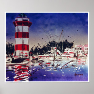 Vintage Reiseplakat Hilton Head SC drucken Poster