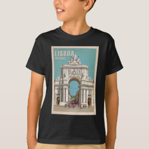 Vintage Reiseplakat. Lissabon, Augusta T-Shirt