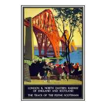 Vintage-Reiseplakat London Schottland