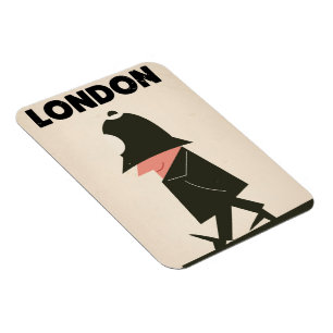 Vintage-Reiseplakat Londoner Polizist Magnet
