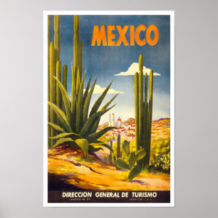 Vintage-Reiseplakat Mexiko 2 Poster