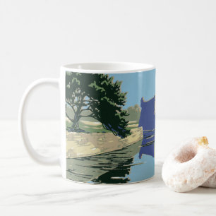 Vintage-Reiseplakat mit Fort Marion Kaffeetasse