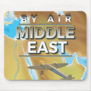 Vintage-Reiseplakat Naher Osten Mousepad