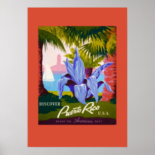 Vintage-Reiseplakat Puerto Rico Poster