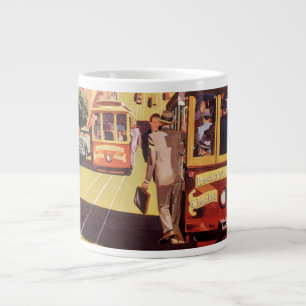 Vintage-Reiseplakat San Francisco Cable Cars Jumbo-Tasse