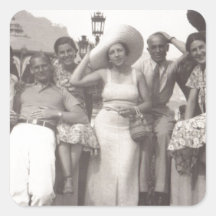 Vintage Reiseplakat Schwarzweiß-Foto