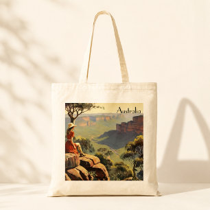 Vintage-Reiseposter Australien Canyon Tragetasche