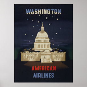 Vintage Reiseposter für American Airlines Poster