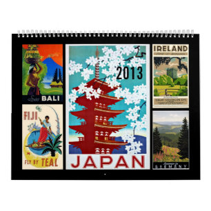 Vintage Reiseposter Kalender
