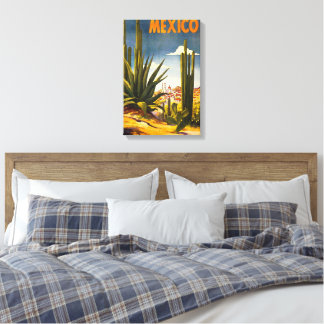 Vintage-Reiseposter Mexiko Leinwanddruck
