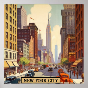 Vintage-Reiseposter New York City Poster