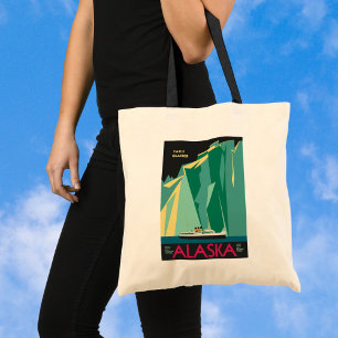 Vintage Reiseposter, Taku-Gletscher, Alaska Tragetasche