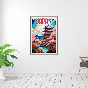 Vintage-Reiseposter von Japan Poster