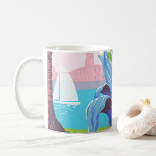 Vintage Reiseposter zur Förderung Puerto Ricos 2 Kaffeetasse