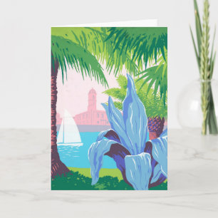 Vintage Reiseposter zur Förderung Puerto Ricos 2 Karte