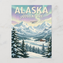 Vintage-Reisepostkarte | Alaska Postkarte