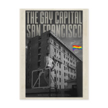 Vintage-Reisepostkarte aus San Francisco
