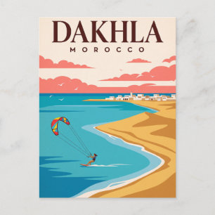 Vintage-Reisepostkarte Dakhla Marokko Postkarte