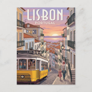 Vintage-Reisepostkarte   Lissabon Portugal Postkarte