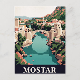 Vintage-Reisepostkarte MOSTAR Postkarte