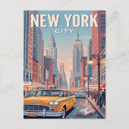 Vintage-Reisepostkarte | New York City Postkarte