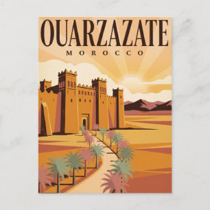 Vintage-Reisepostkarte Ouarzazate Marokko Postkarte