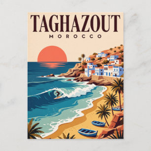 Vintage-Reisepostkarte   Taghazout Marokko Postkarte