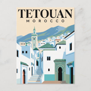 Vintage-Reisepostkarte Tetouan Marokko Postkarte
