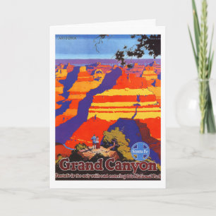 Vintage-Reisepostkarte vom Grand Canyon Arizona Karte