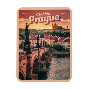 Vintage Reiseprague tschechische Staatsgeschenke,  Magnet
