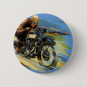 Vintage Reiseverkehr, Racing Motorrad Button