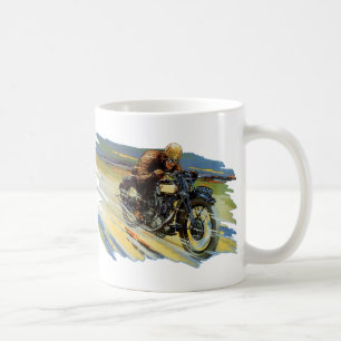Vintage-Reiseverkehr, Rennmotorrad Tasse
