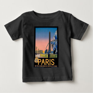 Vintage Reisewerbung in Paris Baby T-shirt