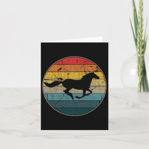 Vintage Reitschule Liebe Reitsport Karte