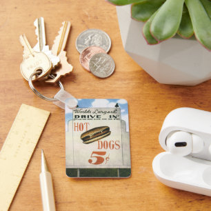 Vintage Reklametafeln, weltweit größter Antrieb in Schlüsselanhänger