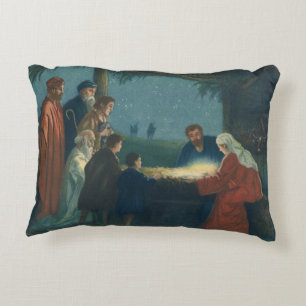 Vintage Religion, Anbetung der Hirten Dekokissen