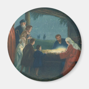 Vintage Religion, Anbetung der Hirten Magnet