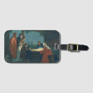 Vintage Religion, Bewunderung der Hirten Gepäckanhänger