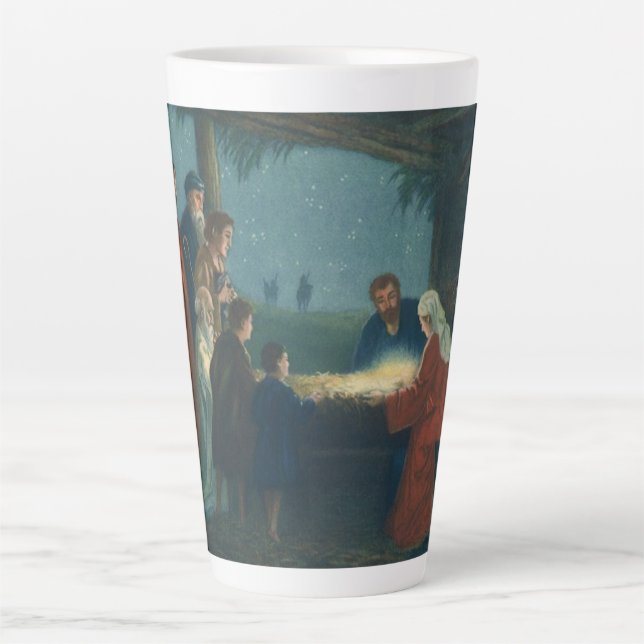 Vintage Religion, Bewunderung der Hirten Milchtasse (Vorderseite)