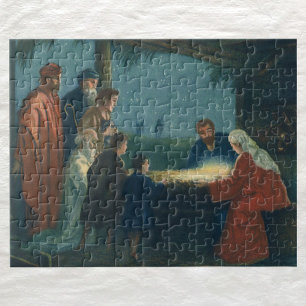 Vintage Religion, Bewunderung der Hirten Puzzle