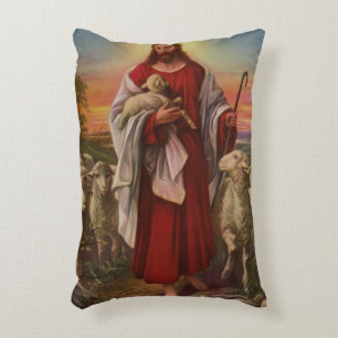 Vintage Religion, Christus der gute Hirte Herde Dekokissen