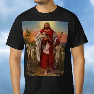 Vintage Religion, Christus, der gute Hirte T-Shirt