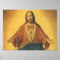 Vintage Religion, heiliges Herz Jesu Christi